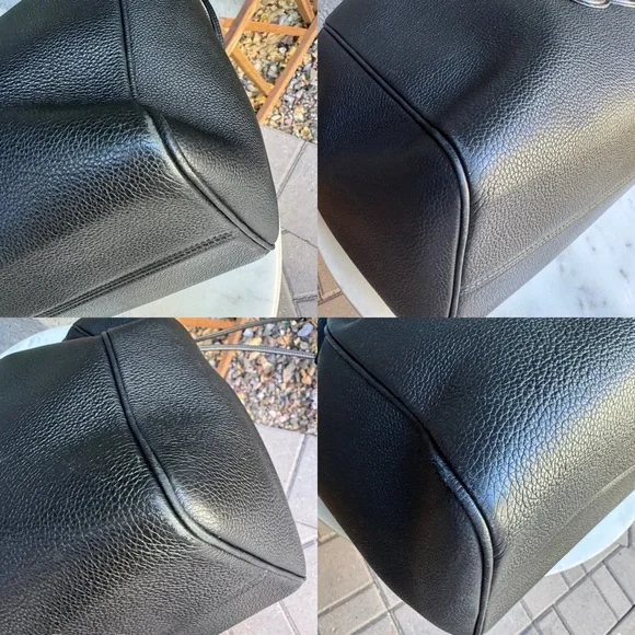 SOLD Celine Pebbled Calf Leather Cabas Drawstring Cuir Triomphe Tote - Picture 11 of 13